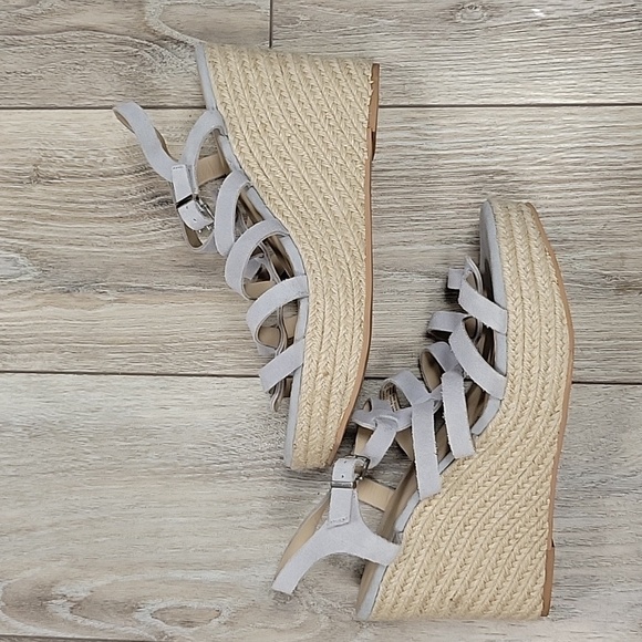 Seychelles Size 11 Light Gray Naturally Wedge Sandal - Picture 6 of 8